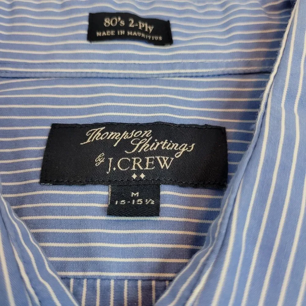 J. Crew, Blue/White‎ stripe Long Sleeve Shirt, M
